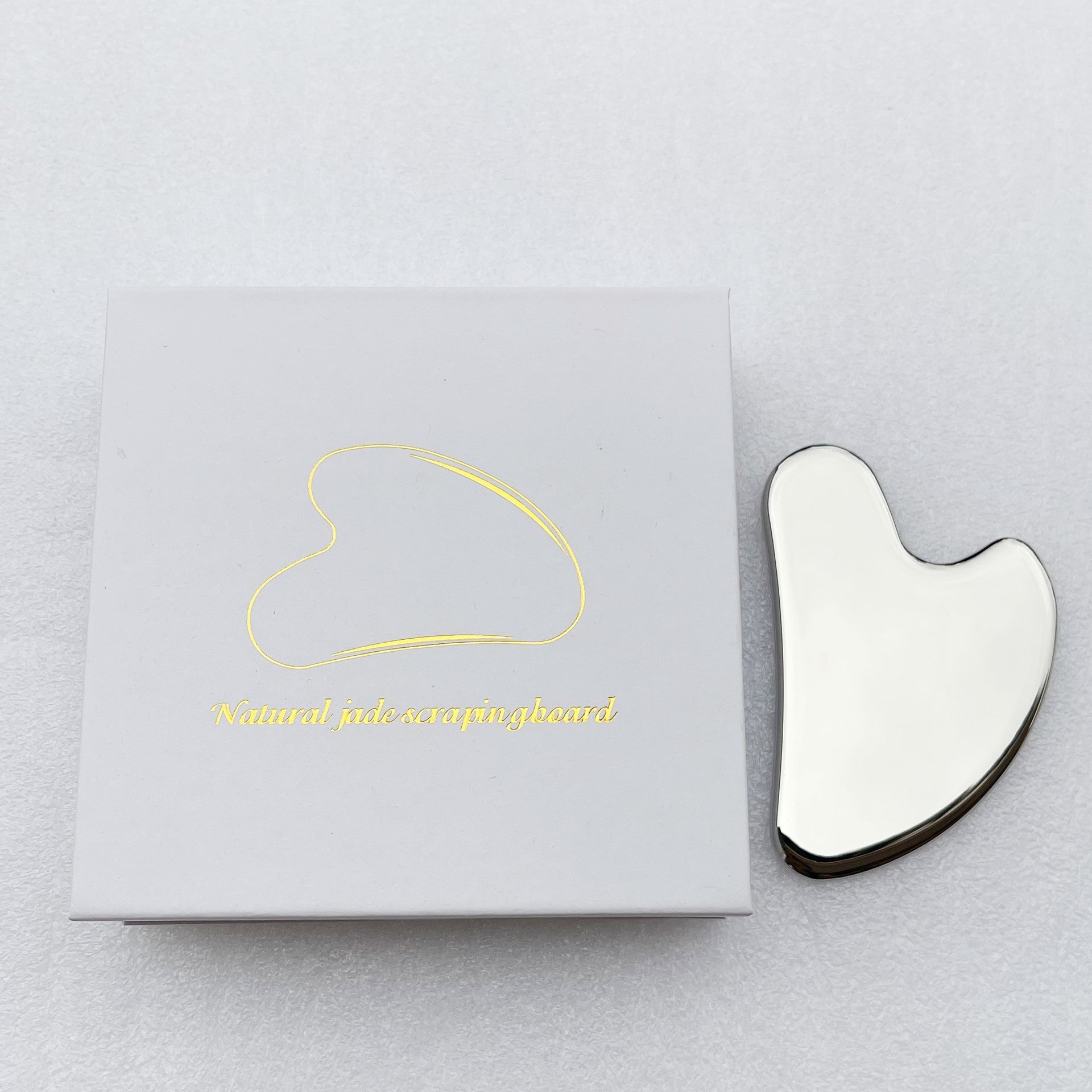 Stainless Steel Heart Shape Gua Sha Scraping Board