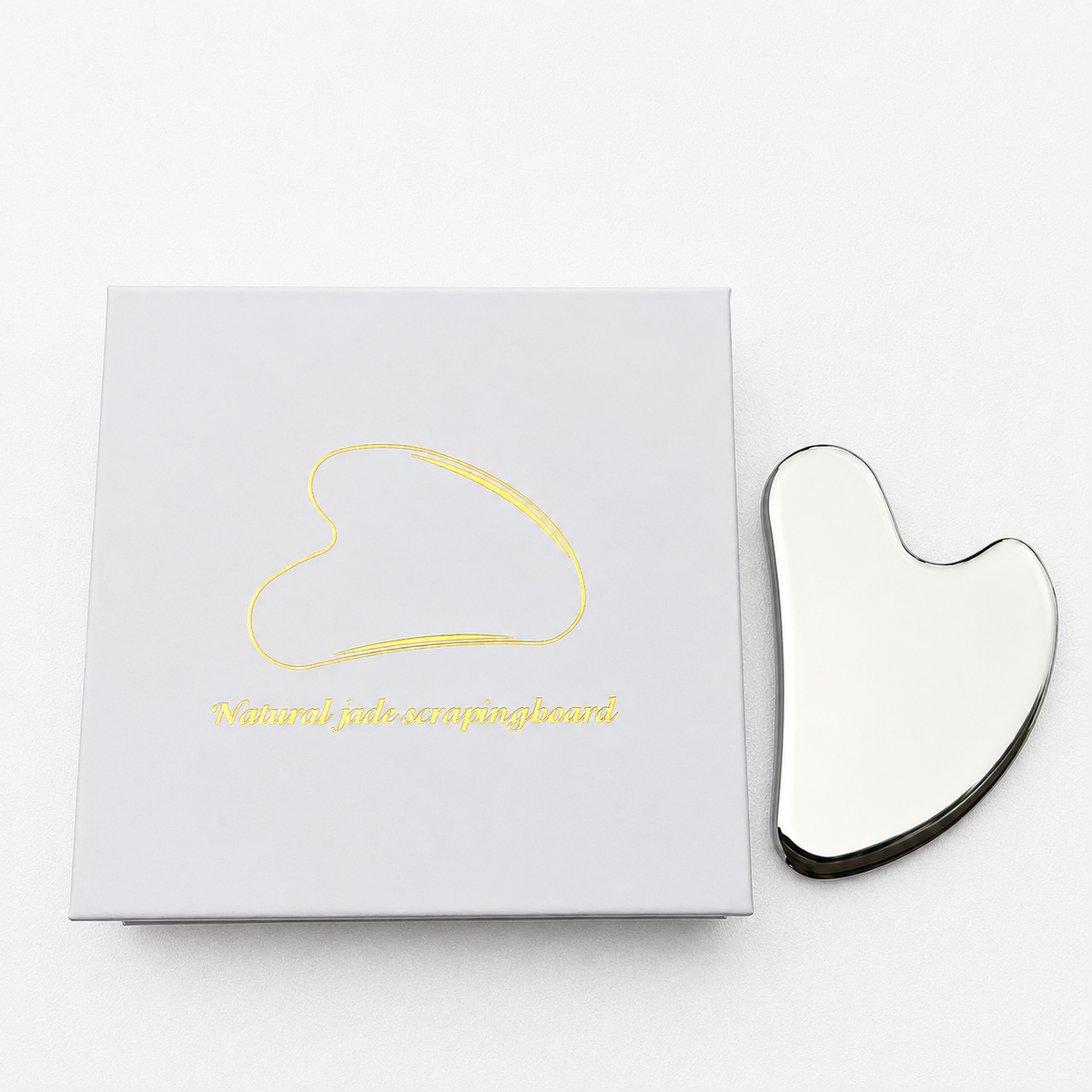 Stainless Steel Heart Shape Gua Sha Scraping Board