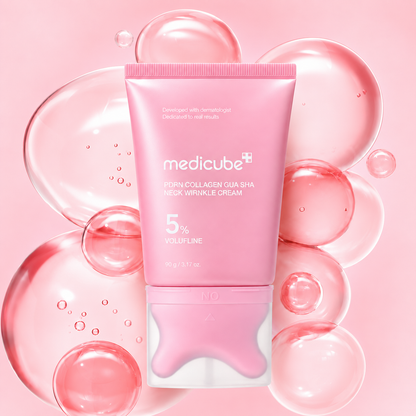 PDRN Collagen Neck Cream with Gua Sha Massager